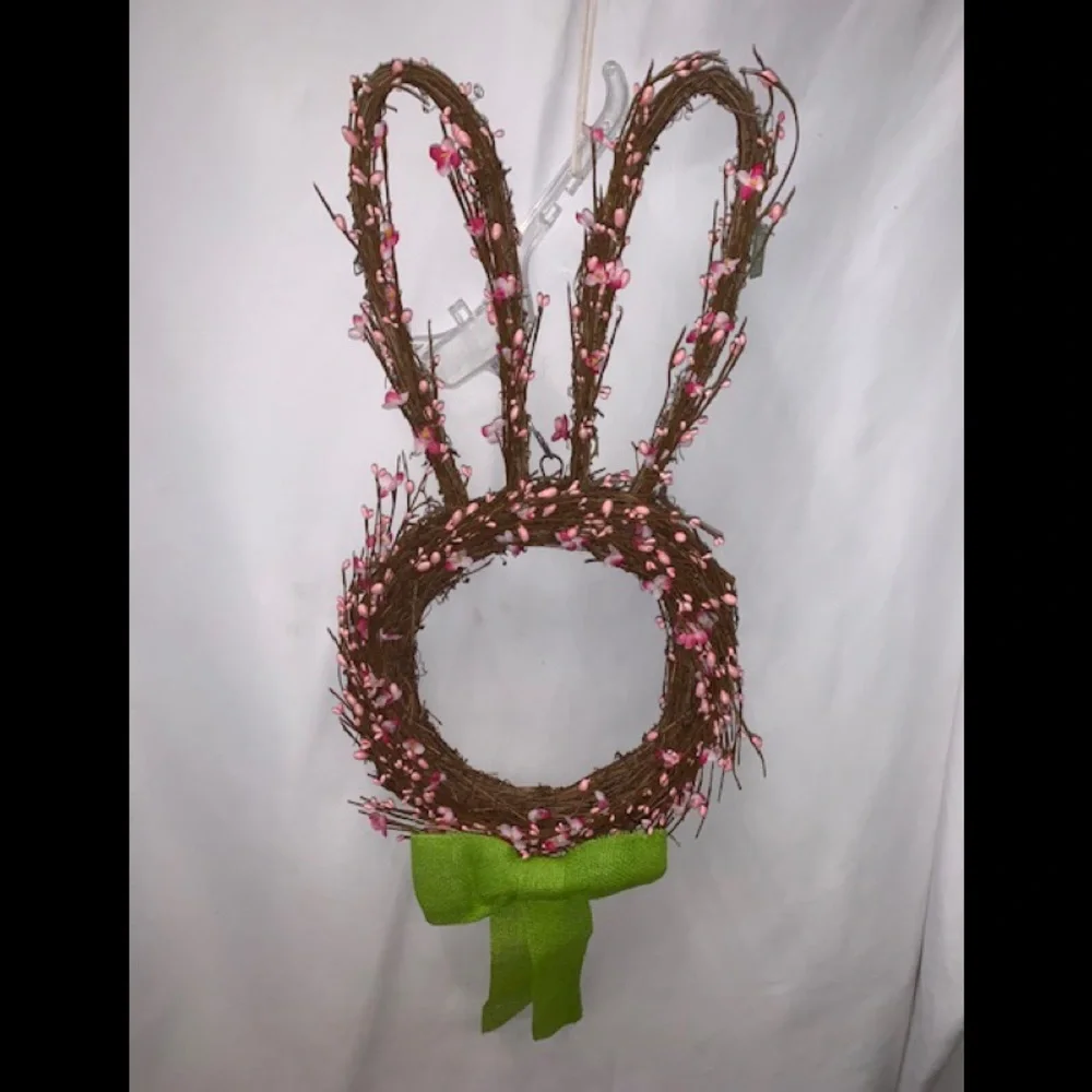 NWT bunny rabbit wreath Easter Spring Summer